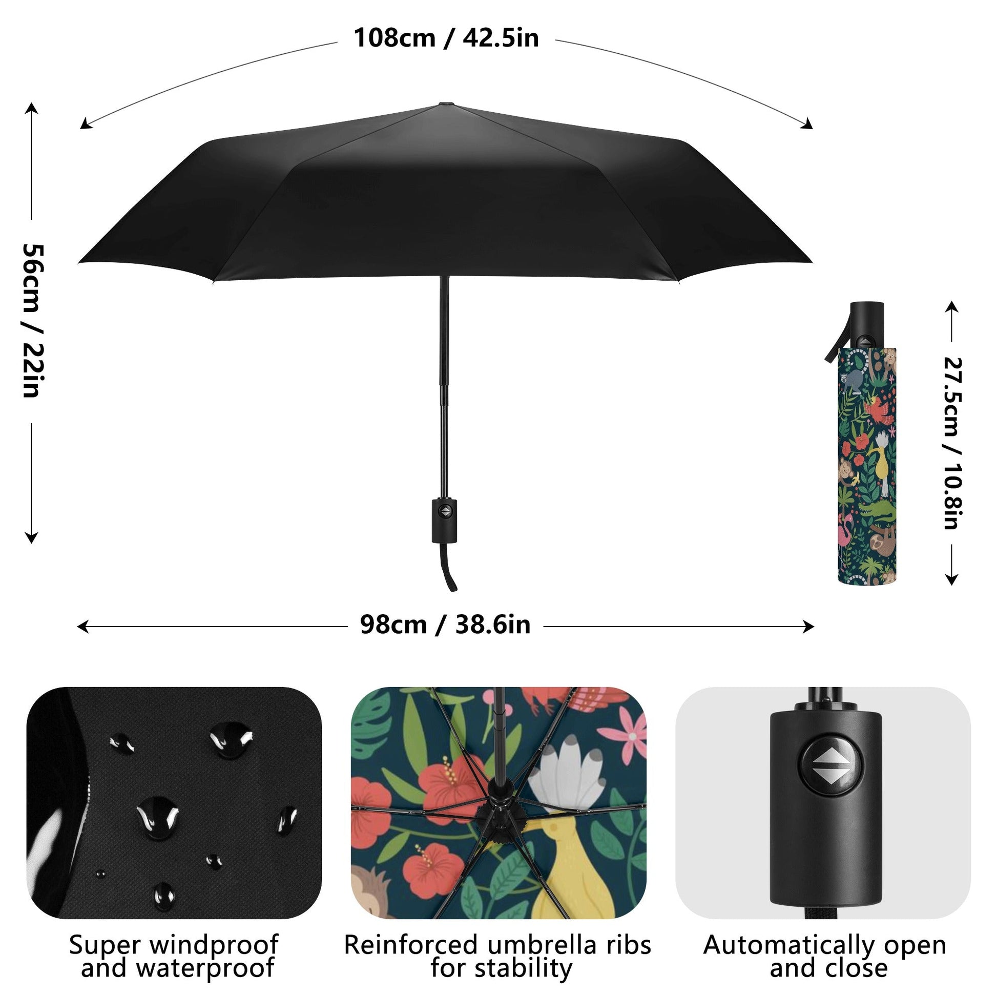 Fully Auto Open & Close Umbrella - Premium Umbrella from Concordia Style Boutique - Just $27.98! Shop now at Concordia Style Boutique