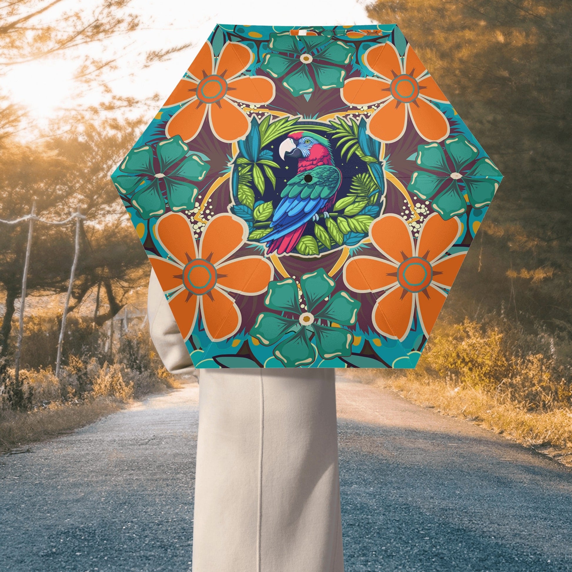 Lightweight Manual Folding Umbrella Printing Outside - Premium Umbrella from Concordia Style Boutique - Just $27.98! Shop now at Concordia Style Boutique