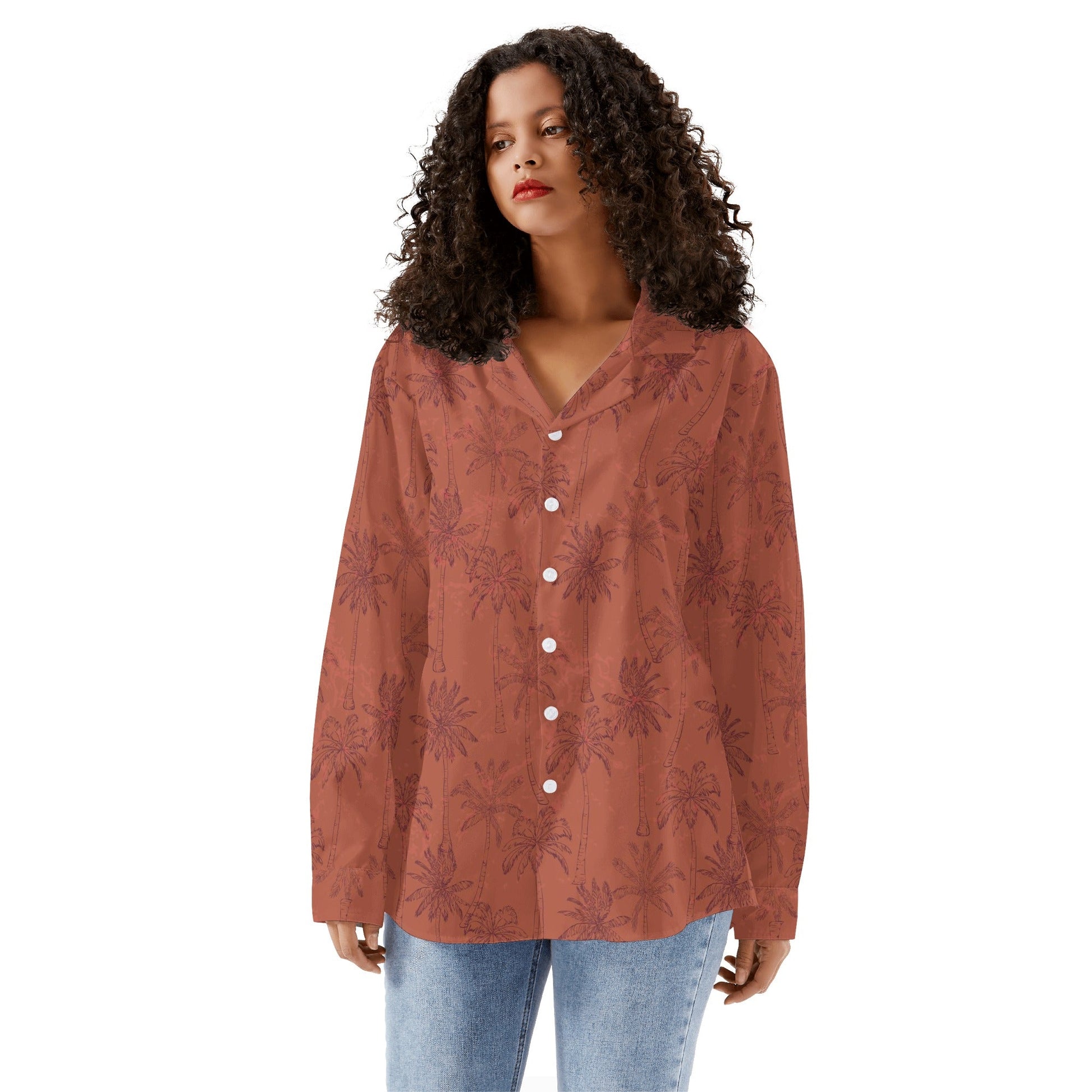 Womens Long Sleeve Button Down Shirt - Premium Blouses & Button-Down Shirts from Concordia Style Boutique - Just $22.98! Shop now at Concordia Style Boutique