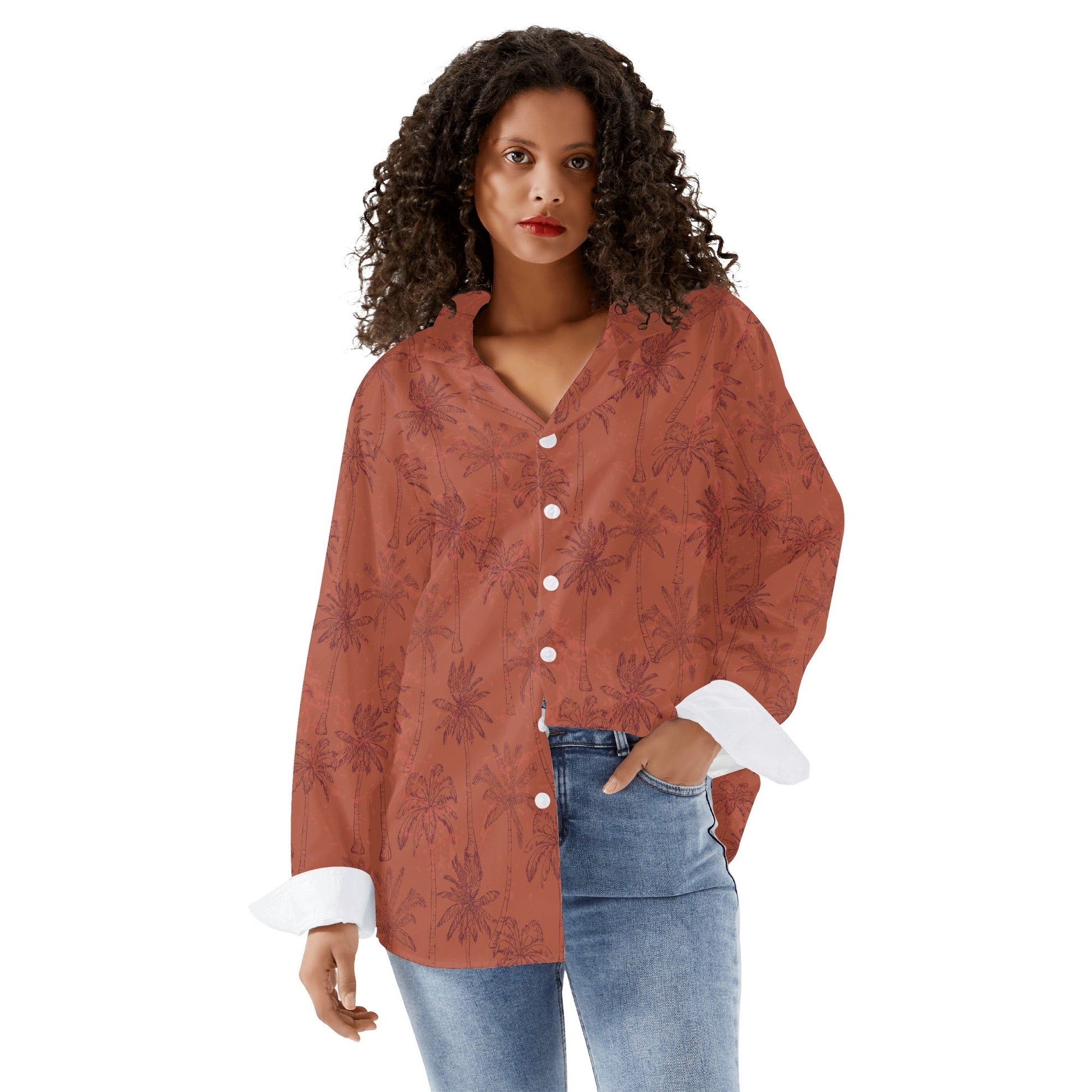 Womens Long Sleeve Button Down Shirt - Premium Blouses & Button-Down Shirts from Concordia Style Boutique - Just $22.98! Shop now at Concordia Style Boutique