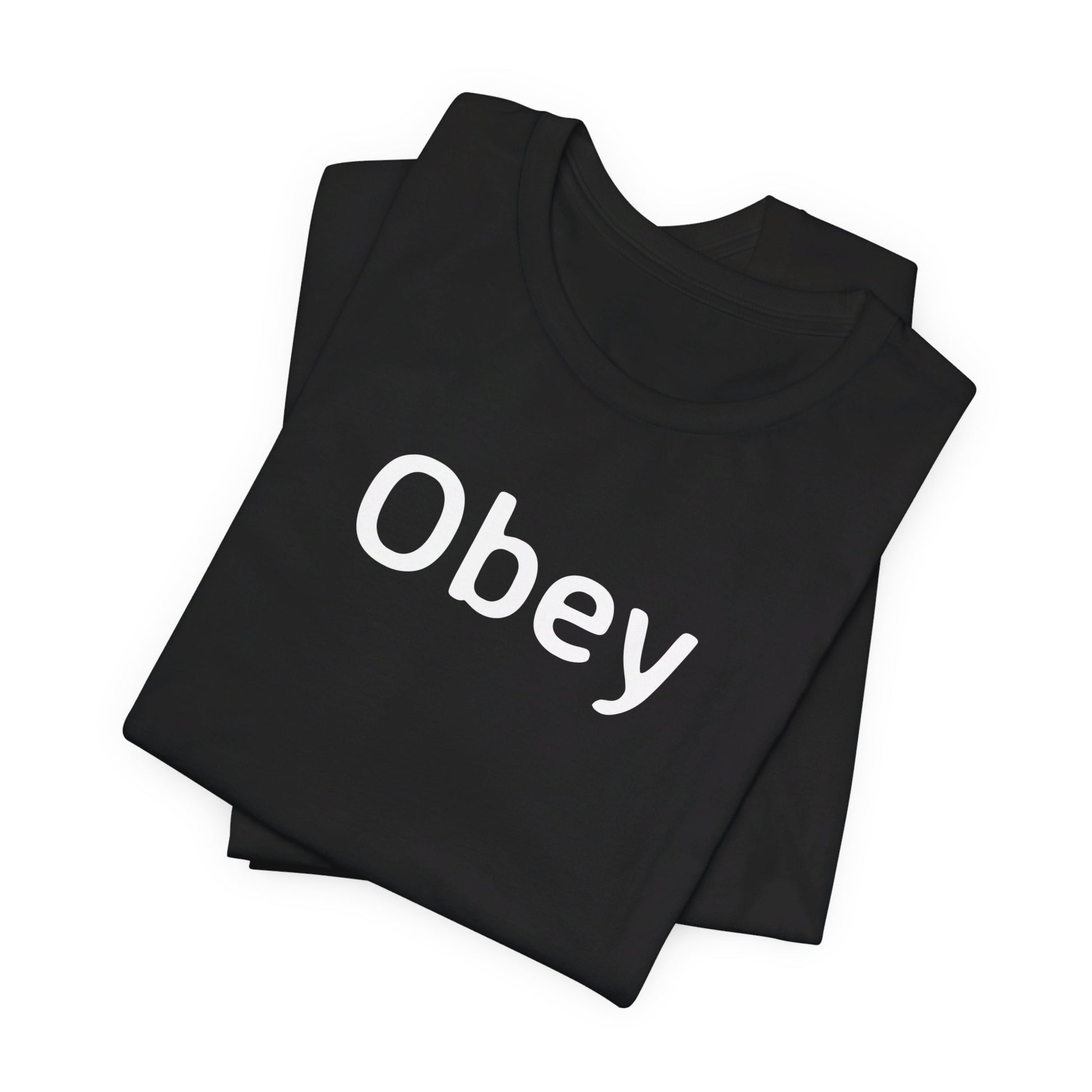 Unisex Jersey Short Sleeve Tee - "Obey" - Premium T-Shirt from Concordia Style Boutique - Just $22.84! Shop now at Concordia Style Boutique