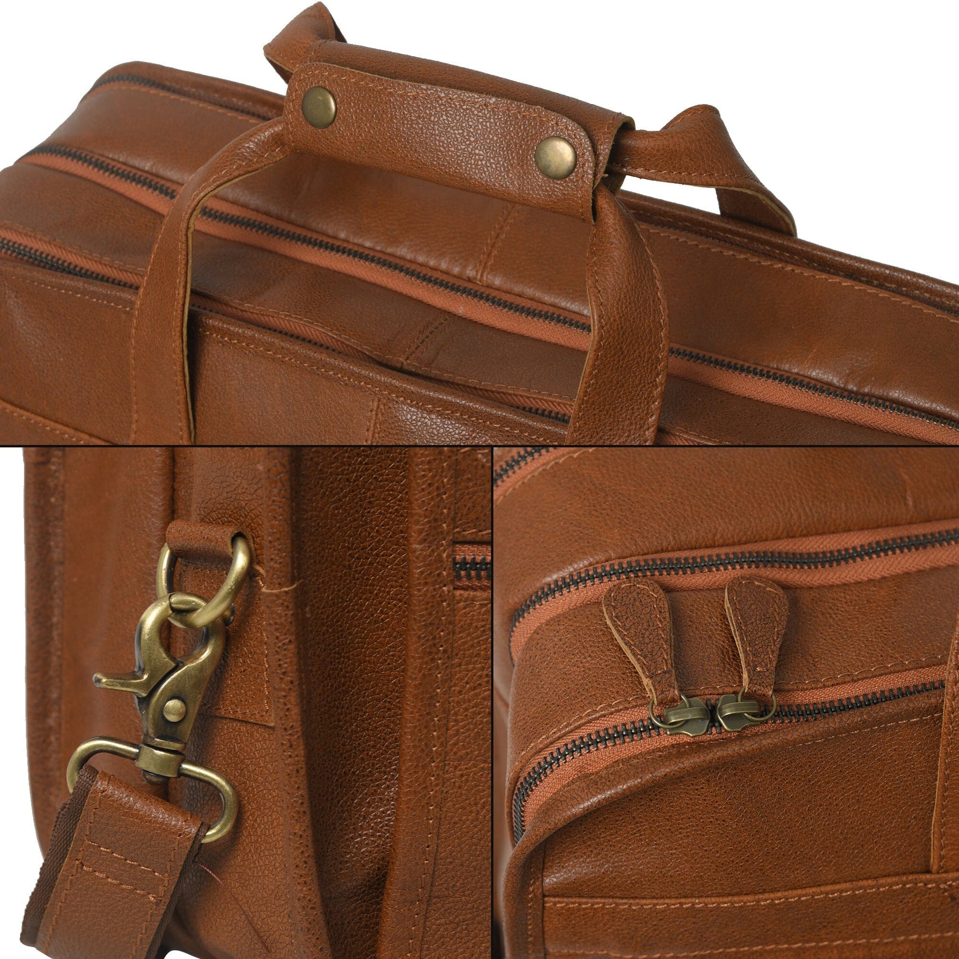 MaheTri Captain Buffalo Briefcase - Concordia Style Boutique