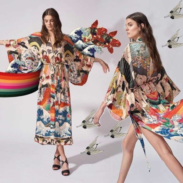 ClaudiaG  Salma Kimono Cover Up