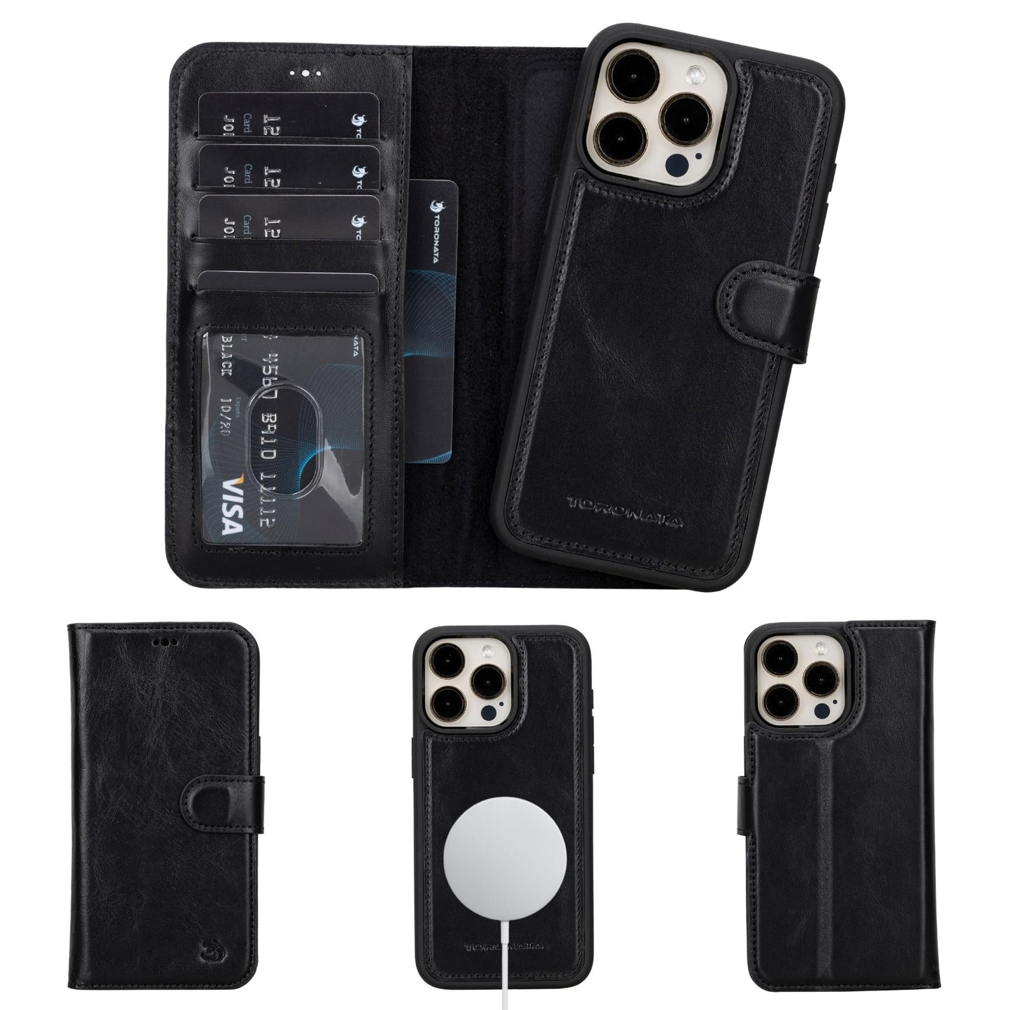 Casper iPhone 14 Series Detachable Leather Wallet Case - Concordia Style Boutique