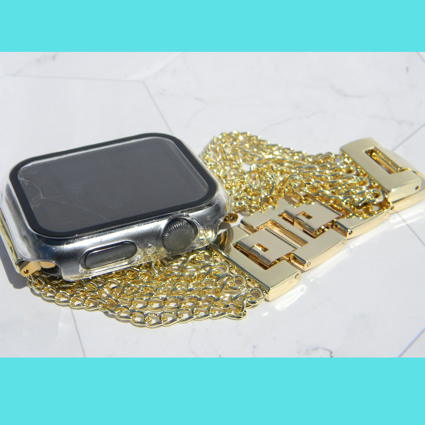 Stainless Steel - Chain Bracelet Band - Watchband for Apple