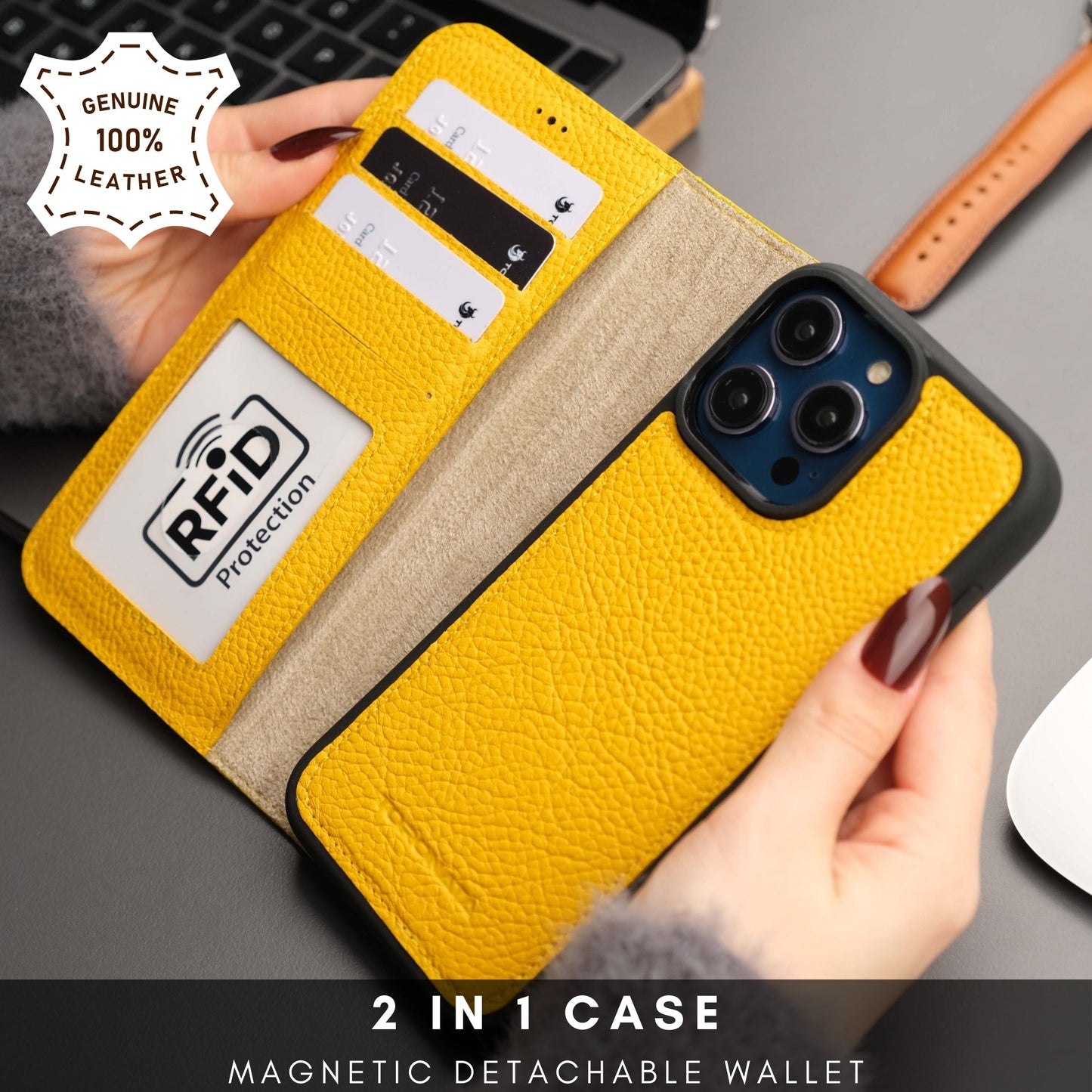 Casper Leather iPhone 14 Pro Max Wallet Case | MagSafe - Concordia Style Boutique