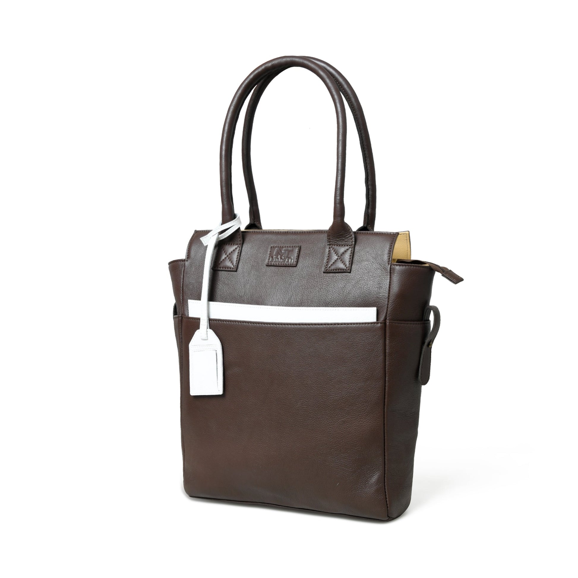 Chestnut Charm Brown Leather Tote - Concordia Style Boutique