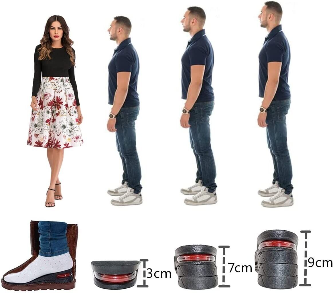 Invisible Height Increased Insole, Men Women Heel Lift Taller Shoe Inserts Pad Adjustable More Comfortable Supporting Insole For Unisex - Premium heel insert from erDouckan - Just $22.98! Shop now at Concordia Style Boutique