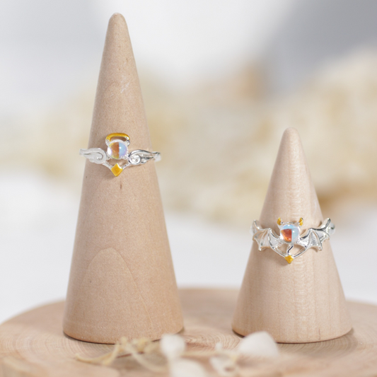 ANGEL/DEMON WING RINGS (ADJUSTABLE) - Concordia Style Boutique