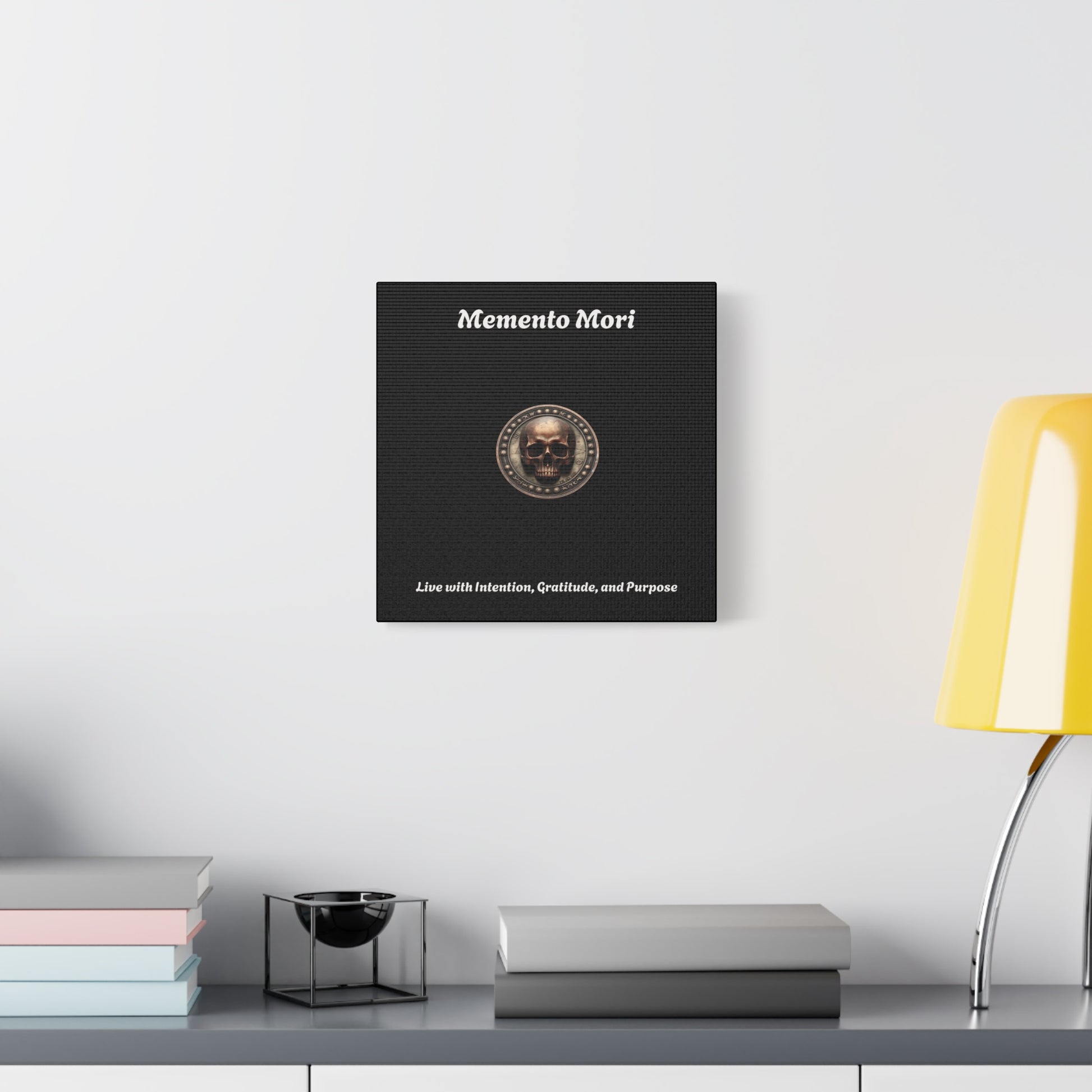 "Memento Mori" Matte Canvas - Inspirational Wall Art -"Live with Intention, Gratitude, and Purpose" - Premium Canvas from Concordia Style Boutique - Just $56.56! Shop now at Concordia Style Boutique