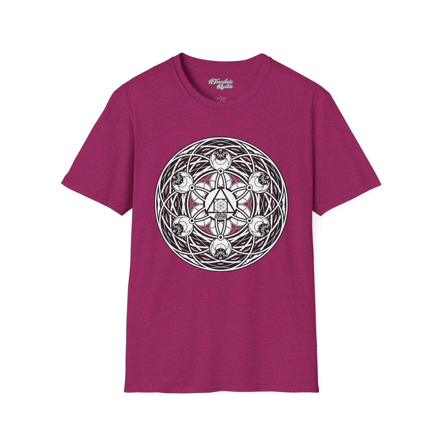 Mystic Cipher Tee – Hermetic Sacred Geometry Shirt | Boho Festival Wear | Spiritual Graphic for Him Her