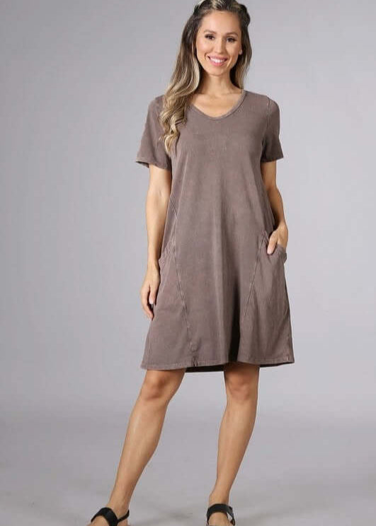 Easy Going Casual Cotton Dress Made in USA - Concordia Style Boutique