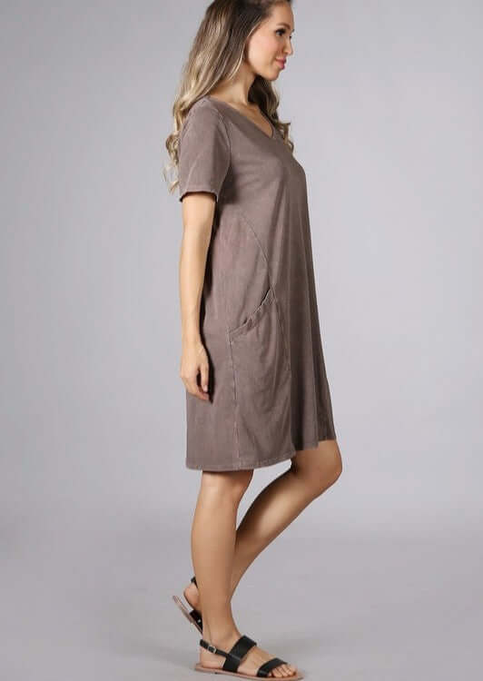 Easy Going Casual Cotton Dress Made in USA - Concordia Style Boutique