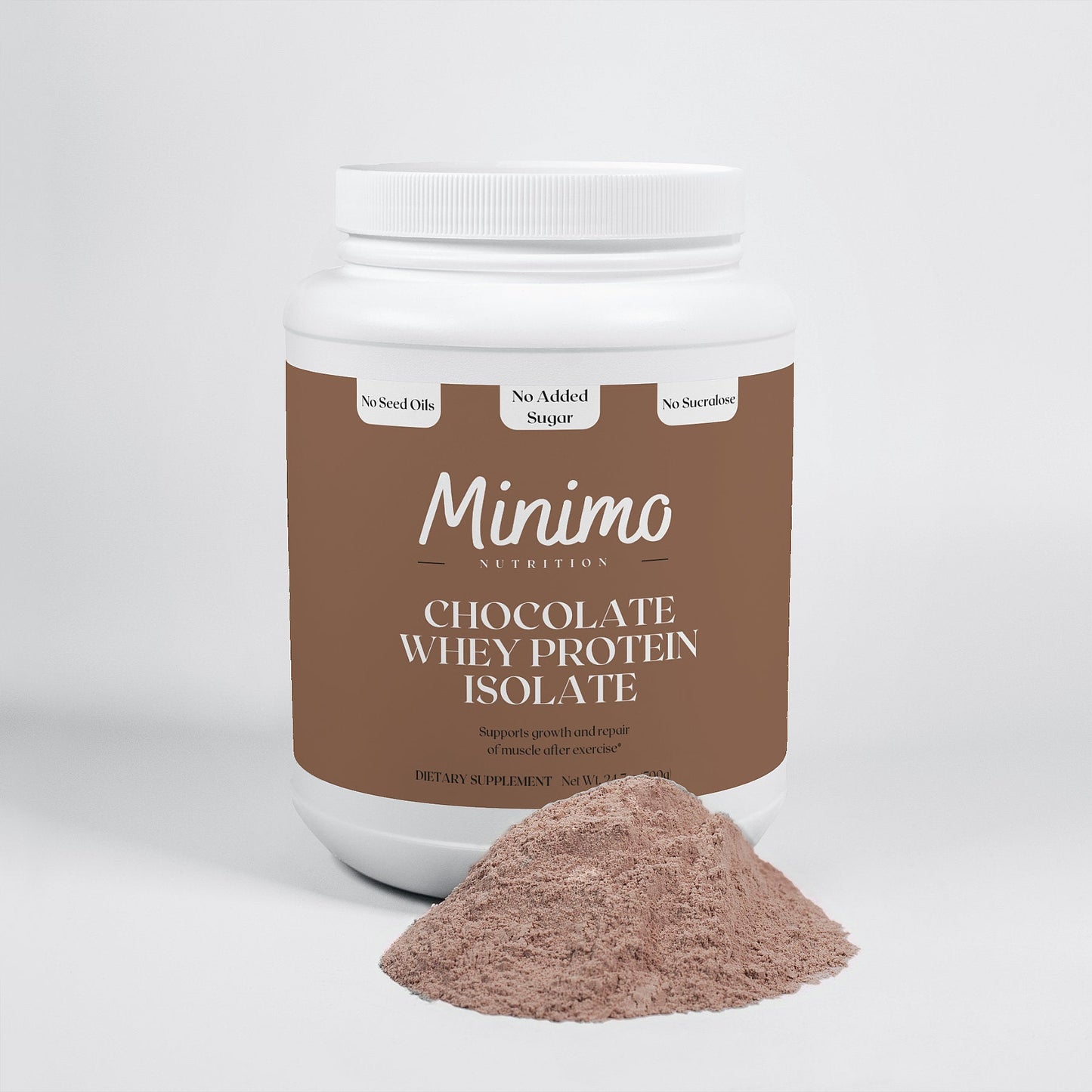 Chocolate Whey Isolate Protein Powder, 1.54 lbs - Concordia Style Boutique