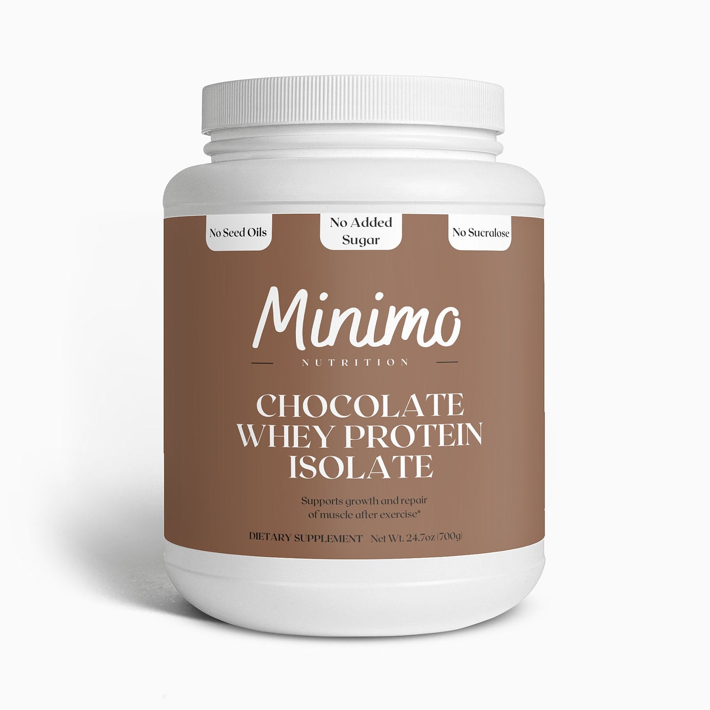 Chocolate Whey Isolate Protein Powder, 1.54 lbs - Concordia Style Boutique