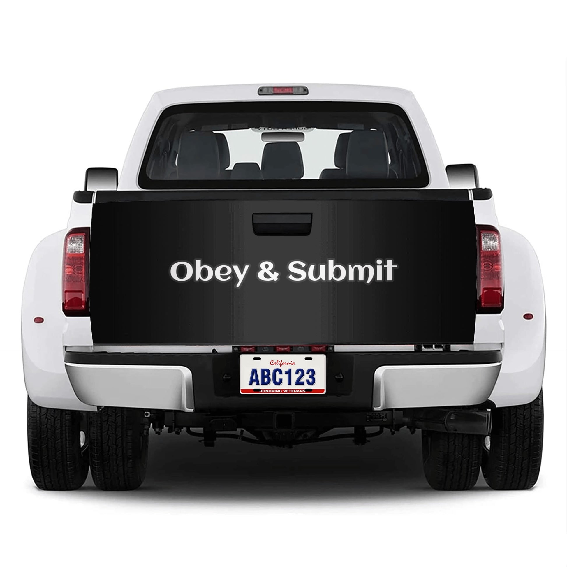 Tailgate Wrap - "Obey & Submit" - Premium Tailgate wrap from Concordia Style Boutique - Just $19.98! Shop now at Concordia Style Boutique