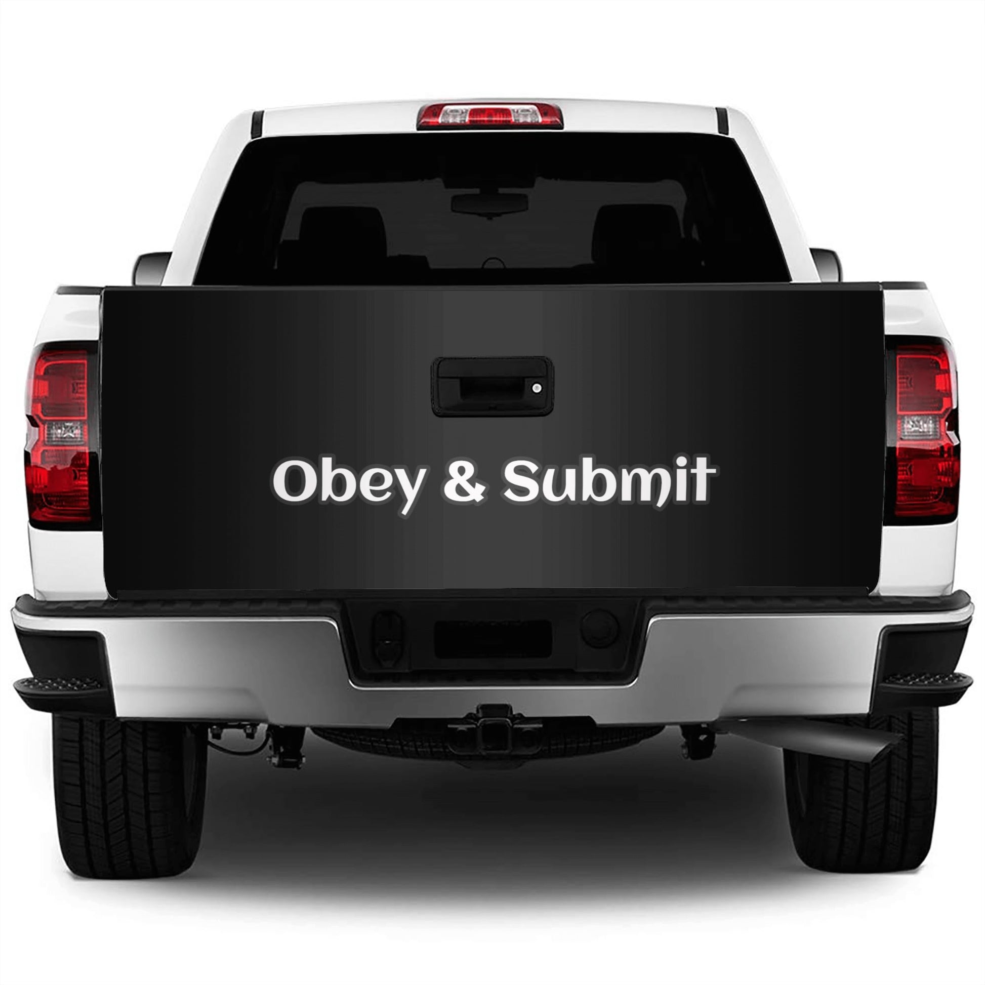 Tailgate Wrap - "Obey & Submit" - Premium Tailgate wrap from Concordia Style Boutique - Just $19.98! Shop now at Concordia Style Boutique