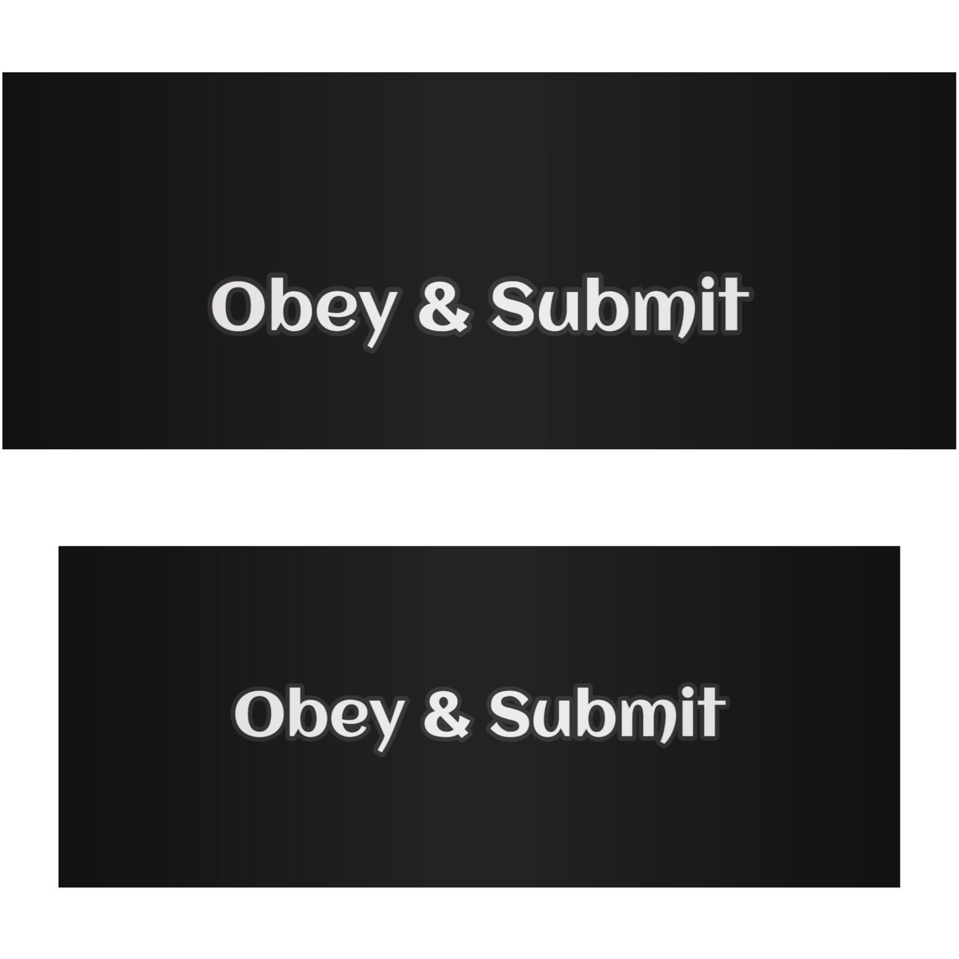 Tailgate Wrap - "Obey & Submit" - Premium Tailgate wrap from Concordia Style Boutique - Just $19.98! Shop now at Concordia Style Boutique