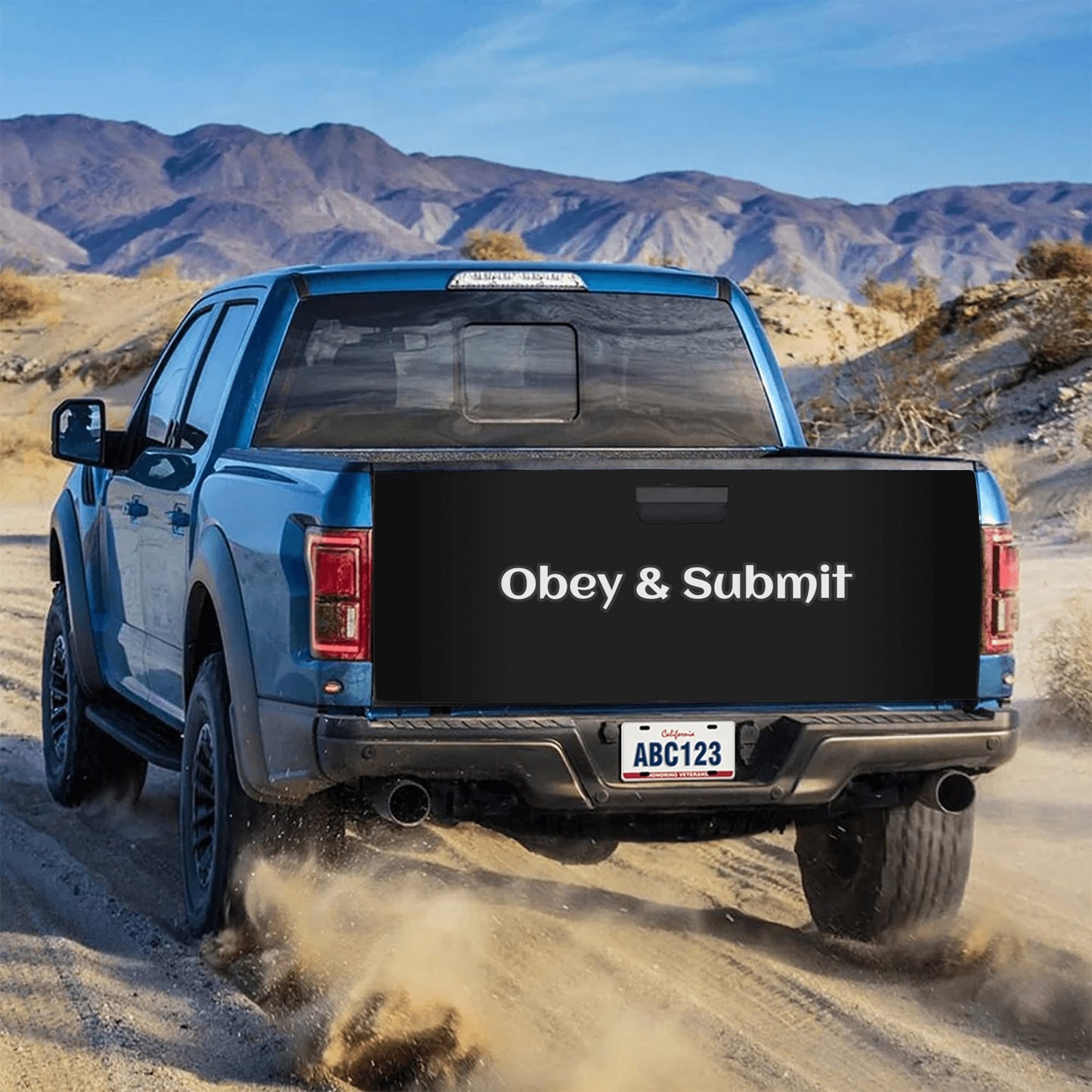 Tailgate Wrap - "Obey & Submit" - Premium Tailgate wrap from Concordia Style Boutique - Just $19.98! Shop now at Concordia Style Boutique