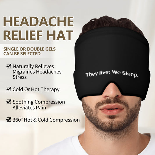 Ice Head Wrap - "They Live; We Sleep" - Premium Ice pack head wrap from Concordia Style Boutique - Just $23.98! Shop now at Concordia Style Boutique