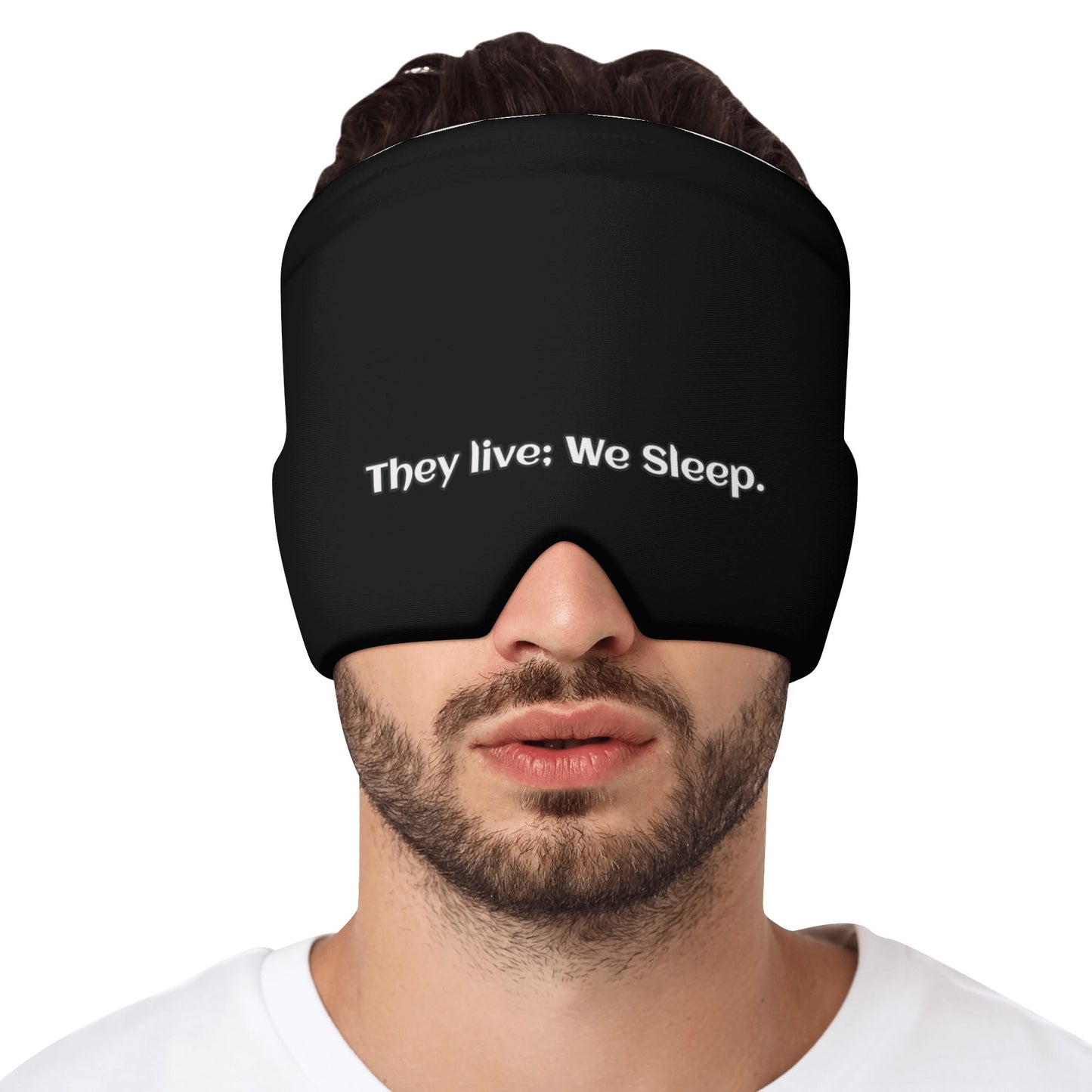 Ice Head Wrap - "They Live; We Sleep" - Premium Ice pack head wrap from Concordia Style Boutique - Just $23.98! Shop now at Concordia Style Boutique