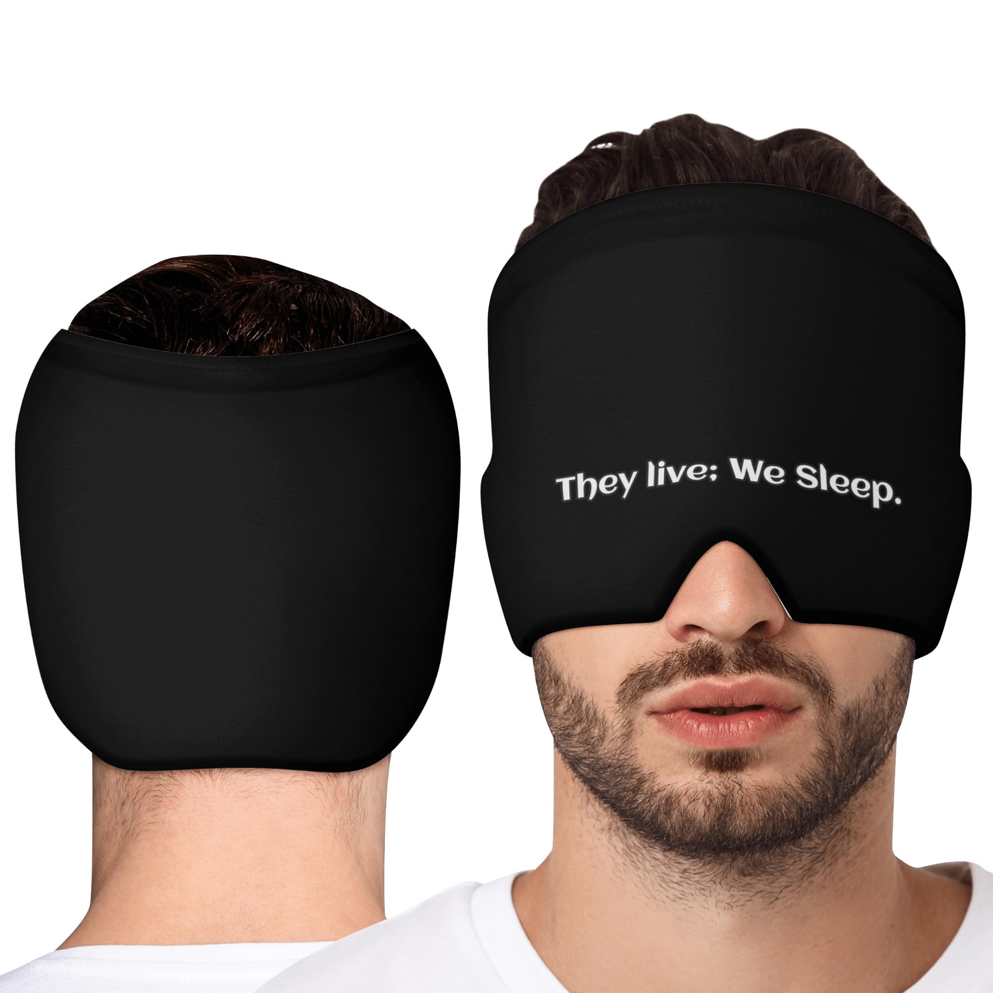 Ice Head Wrap - "They Live; We Sleep" - Premium Ice pack head wrap from Concordia Style Boutique - Just $23.98! Shop now at Concordia Style Boutique