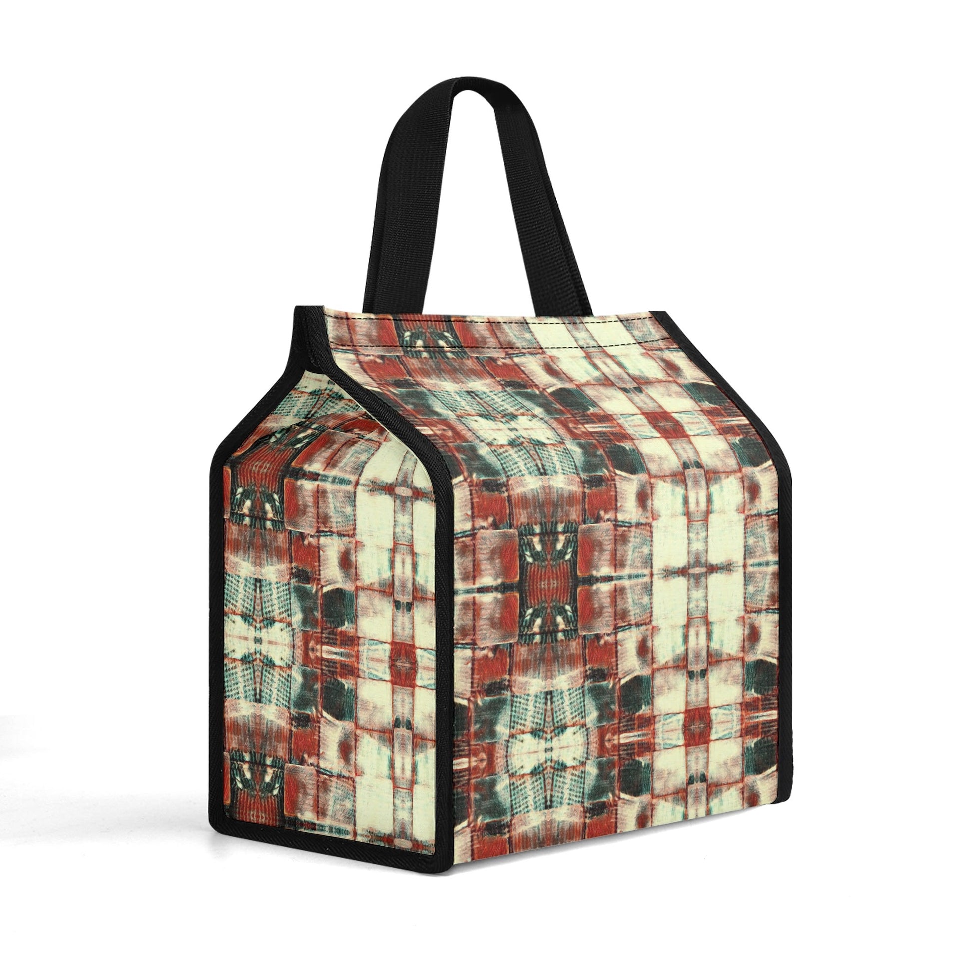 Waterproof Handy Lunch Bag - "Square Dance" - Premium Lunch bag from Concordia Style Boutique - Just $12.98! Shop now at Concordia Style Boutique