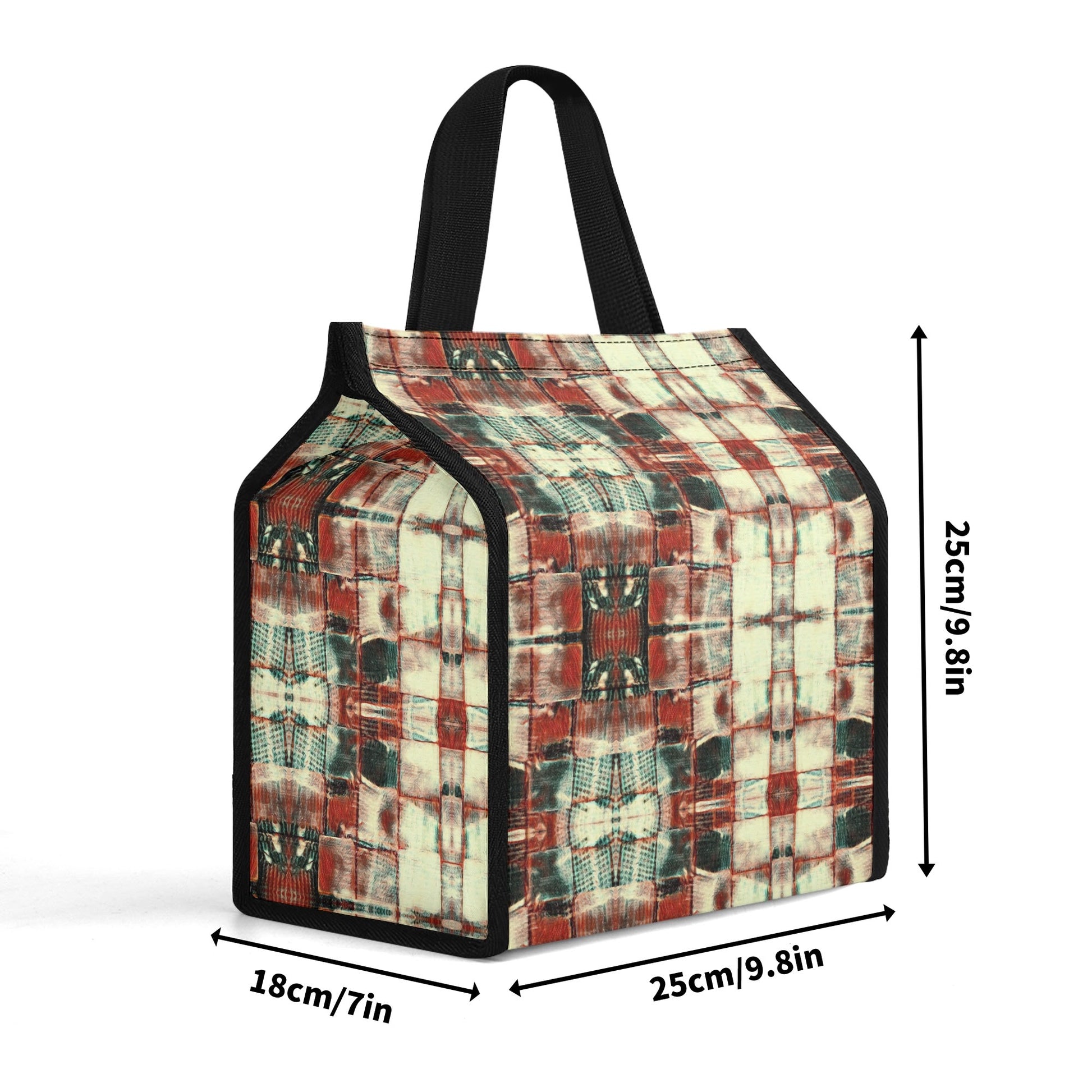 Waterproof Handy Lunch Bag - "Square Dance" - Premium Lunch bag from Concordia Style Boutique - Just $12.98! Shop now at Concordia Style Boutique