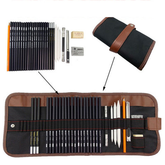 Portable outdoor drawing charcoal pencil set - Premium art supplies from Concordia Style Boutique - Just $29.41! Shop now at Concordia Style Boutique