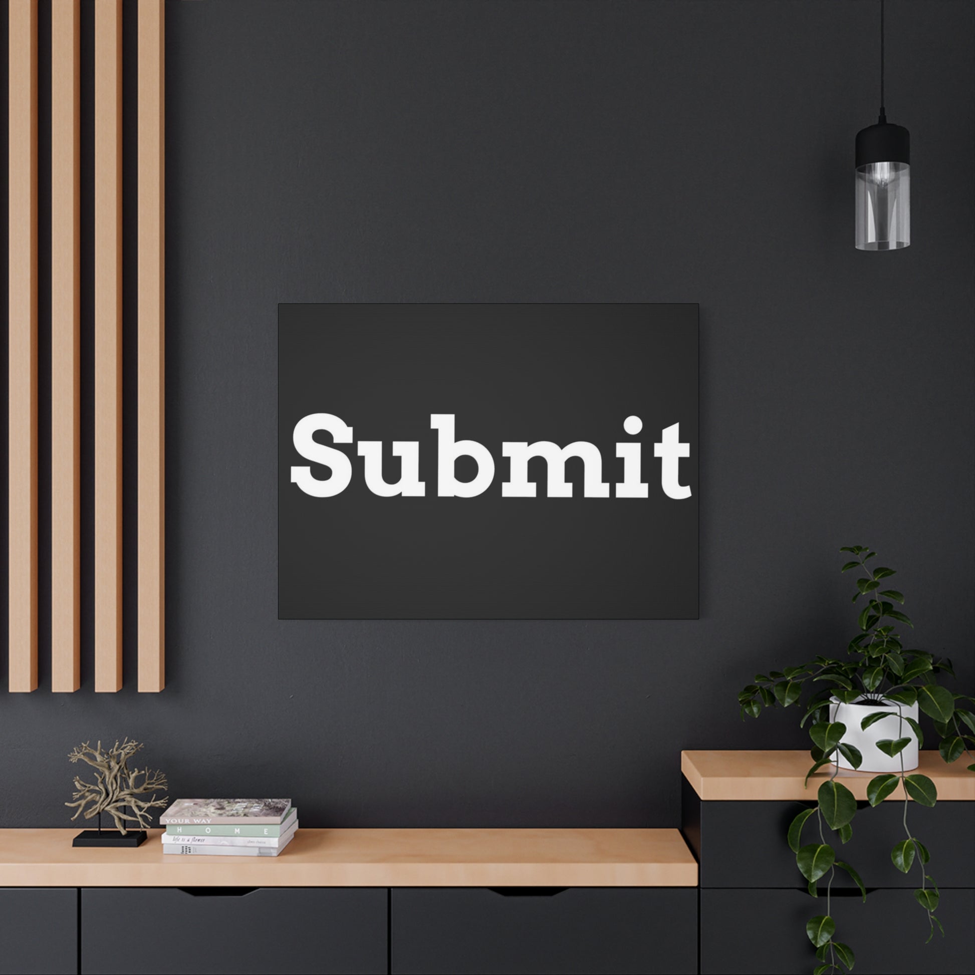 Classic Canvas - "Submit"" - Premium Canvas from Concordia Style Boutique - Just $26.40! Shop now at Concordia Style Boutique