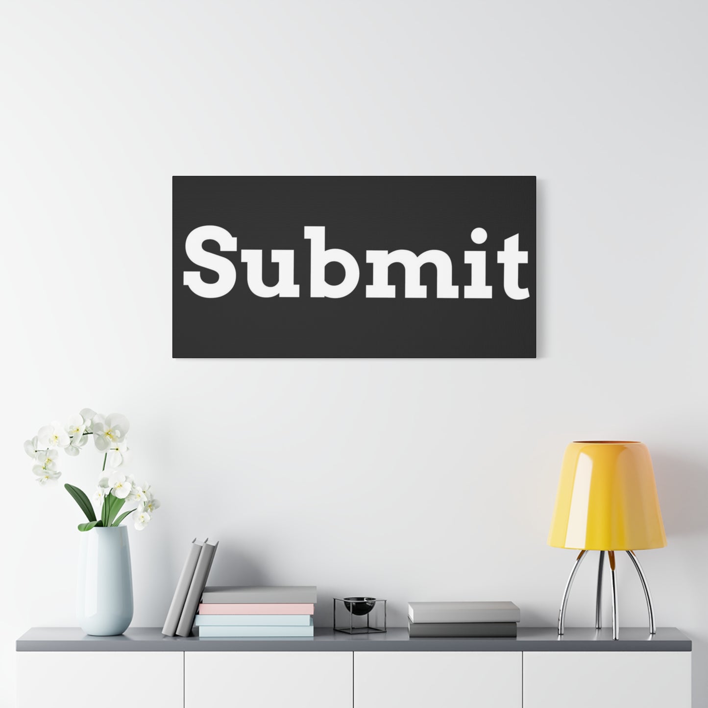 Classic Canvas - "Submit"" - Premium Canvas from Concordia Style Boutique - Just $26.40! Shop now at Concordia Style Boutique