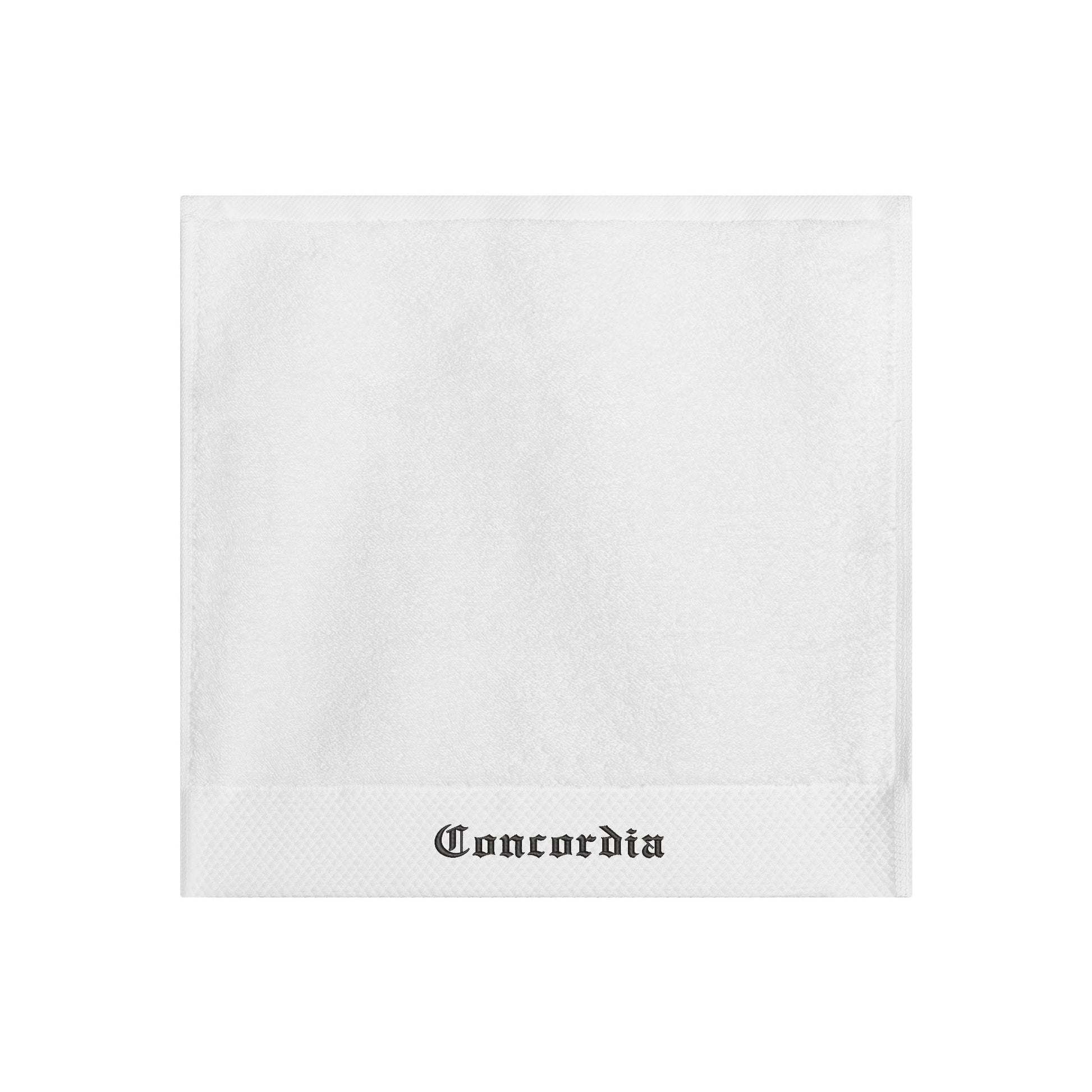 Embroidered Text Square Towel - Premium hand towel from Concordia Style Boutique - Just $25.18! Shop now at Concordia Style Boutique