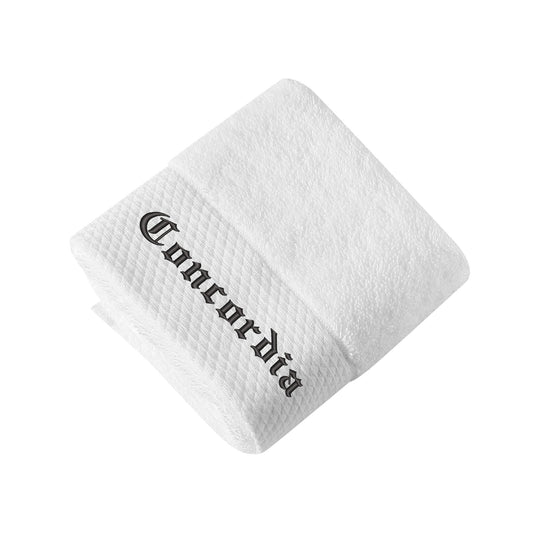 Embroidered Text Square Towel - Premium hand towel from Concordia Style Boutique - Just $25.18! Shop now at Concordia Style Boutique