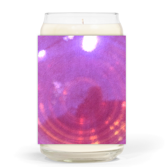 "Pink" - 13.75 oz - Clear Jar Candle | 3"x3.75" White Label