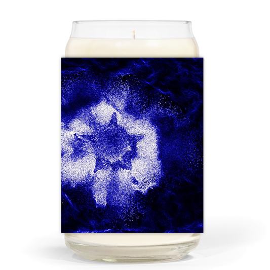 "Purple" - 13.75 oz - Clear Jar Candle | 3"x3.75" White Label