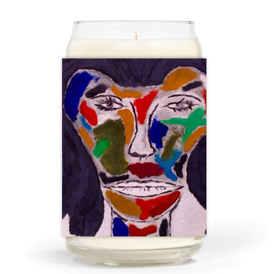 "Salvador Concordia Dali" - 13.75 oz -  Clear Jar Candle | 3"x3.75" White Label