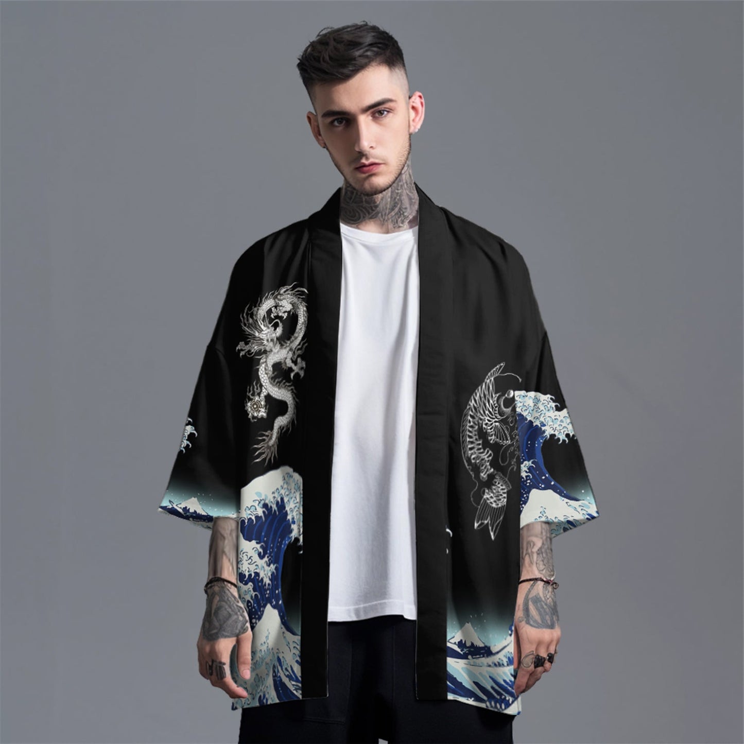 K18 Dragon Nature Kimono
