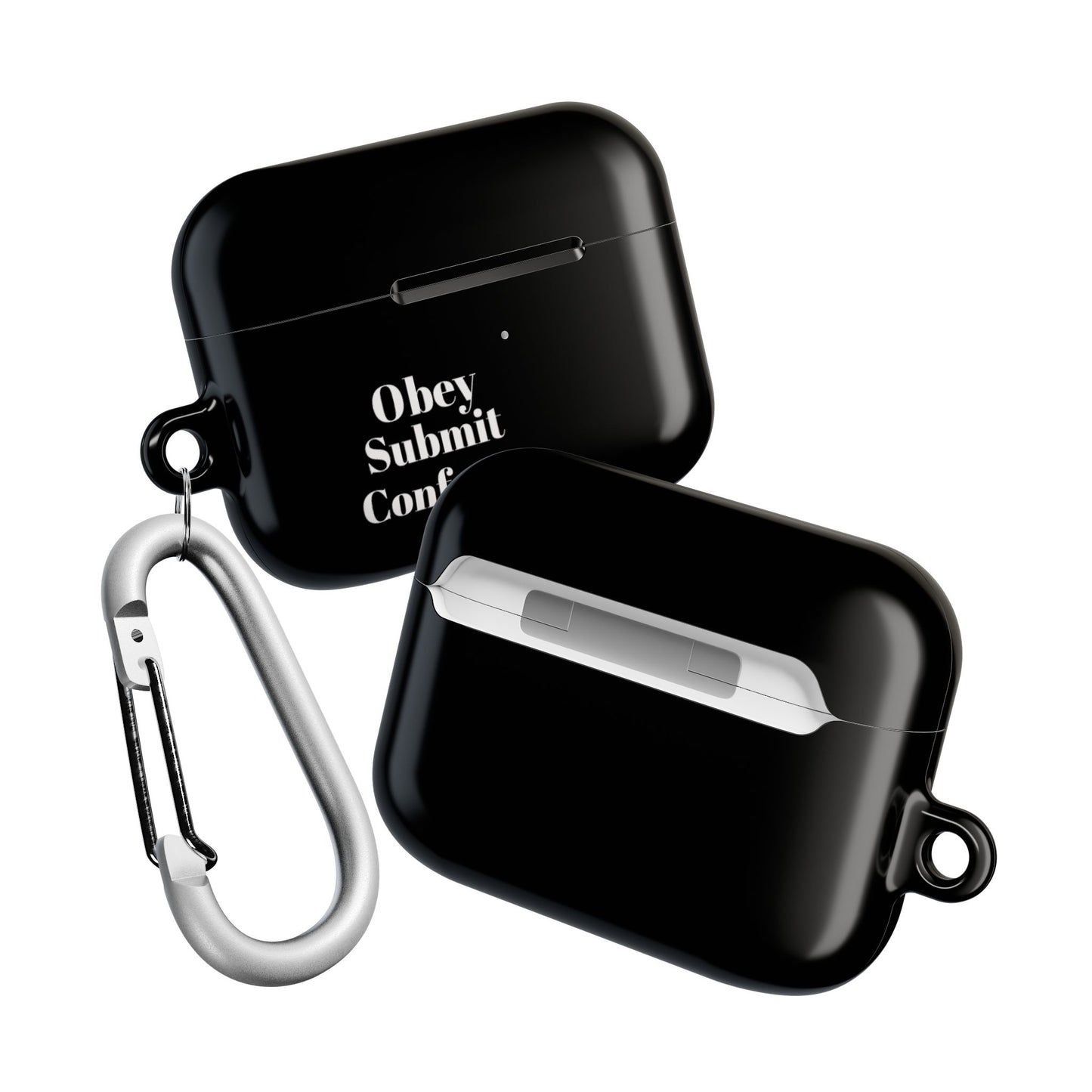 "Obey - Submit - Conform" AirPod Case - Stylish Black Accessory - Premium AirPod Case from Concordia Style Boutique - Just $24.38! Shop now at Concordia Style Boutique