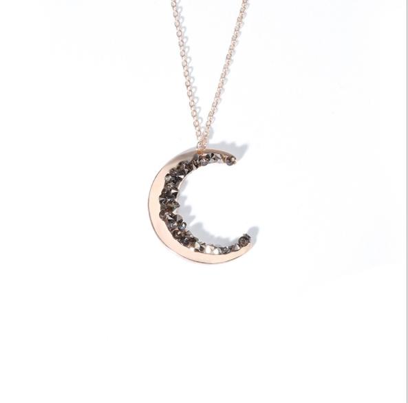 CRYSTAL MOON NECKLACE - Concordia Style Boutique