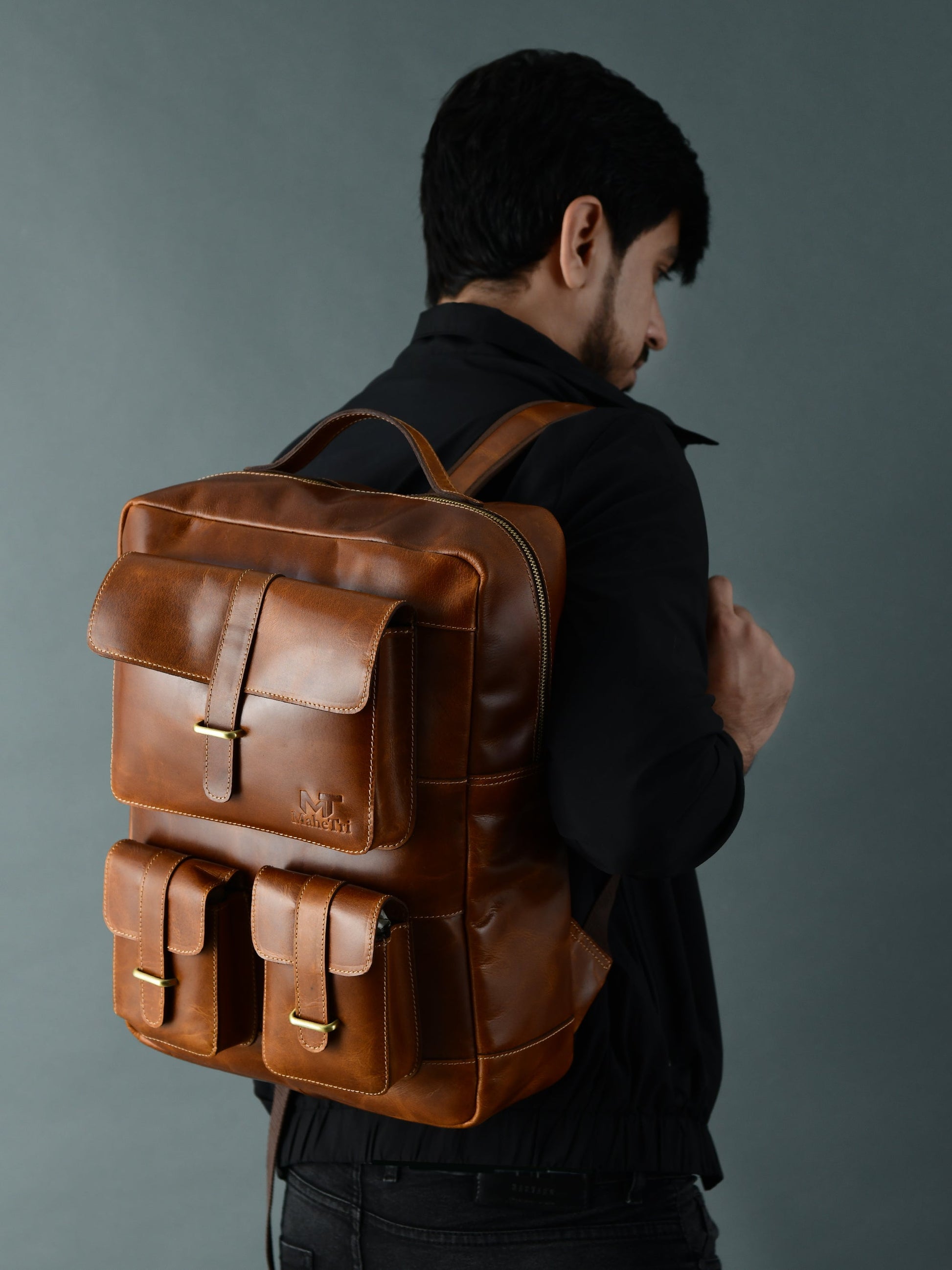 Tan Portland Laptop Backpack - Concordia Style Boutique