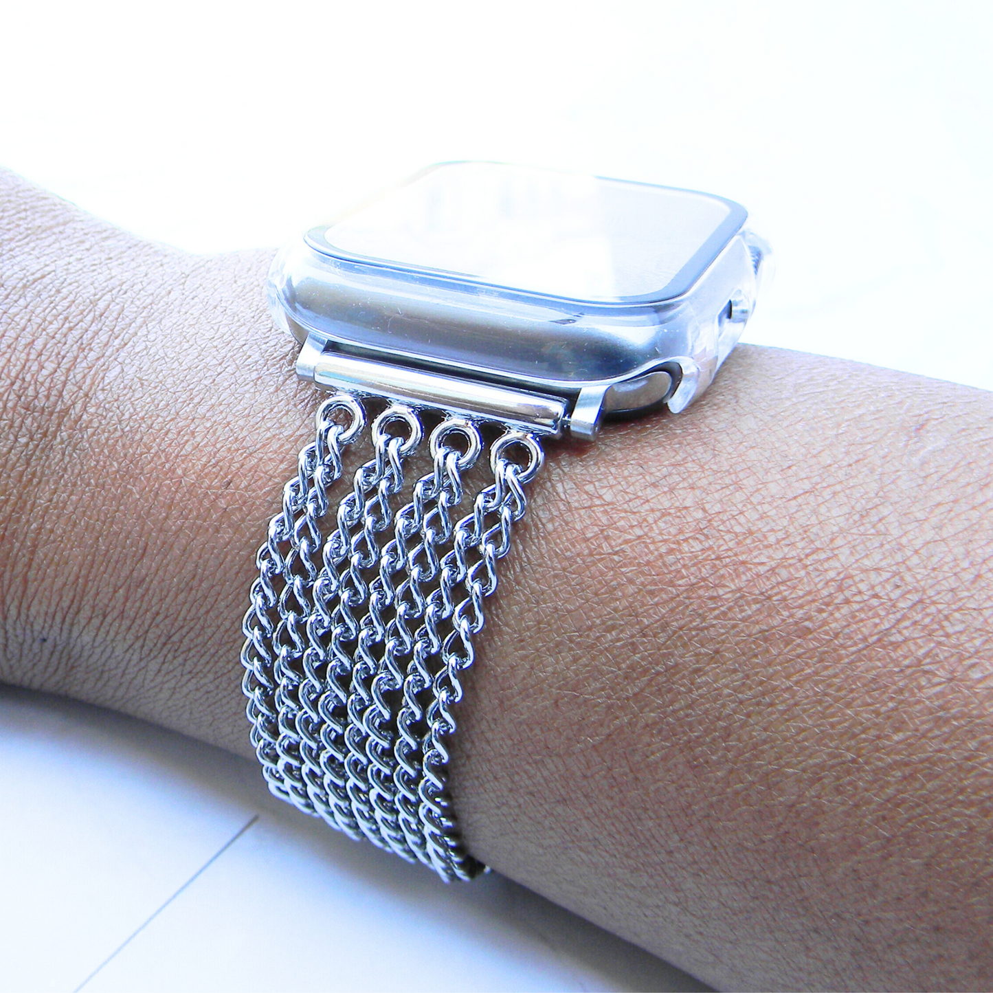 Stainless Steel - Chain Bracelet Band - Watchband for Apple