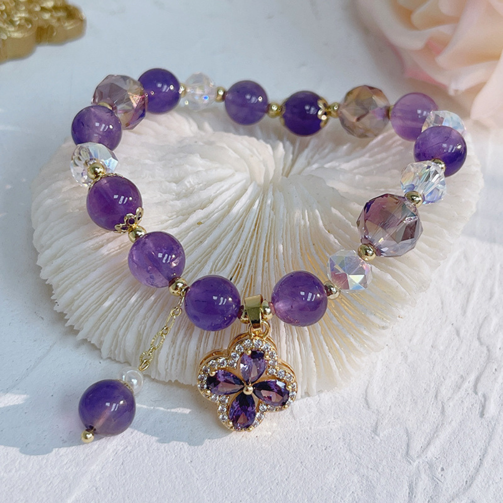 HEALING AMETHYST BRACELET (ADJUSTABLE) - Concordia Style Boutique