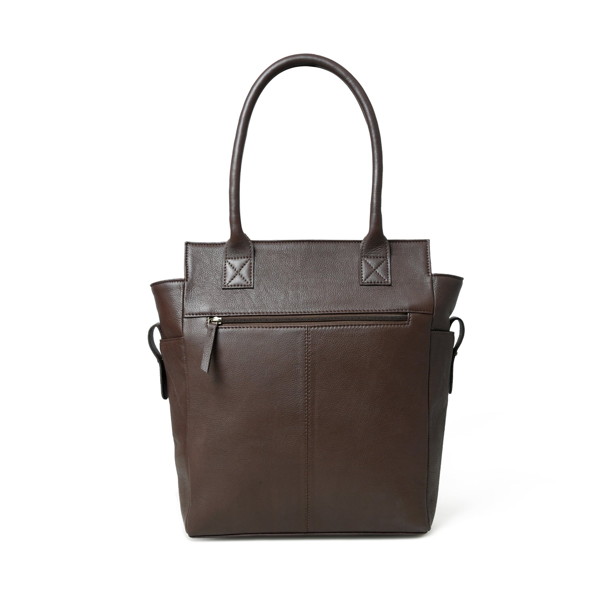 Chestnut Charm Brown Leather Tote - Concordia Style Boutique