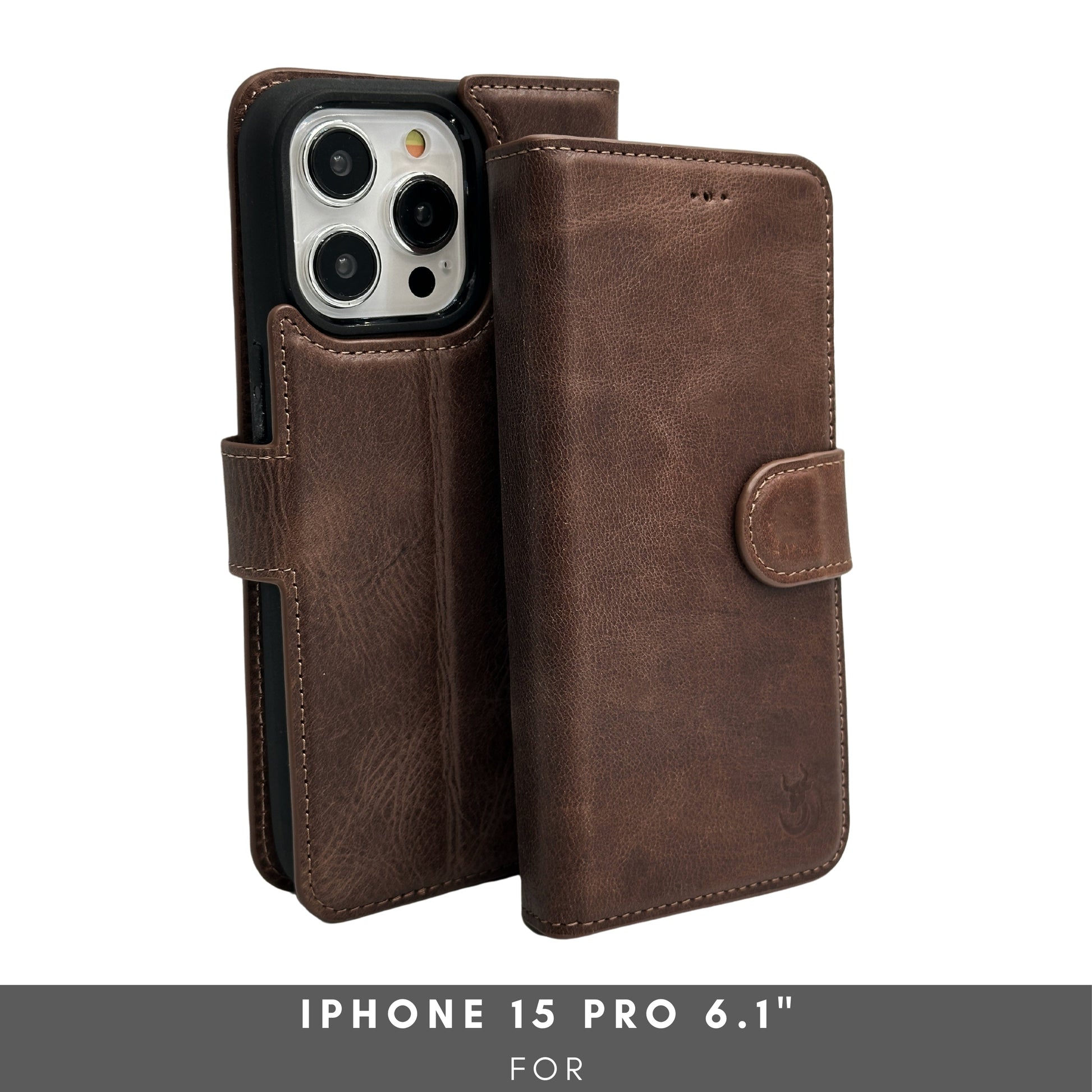 Vegas Premium Leather iPhone 15 Pro Wallet Case with MagSafe | Detachable RFID Blocking Luxury Wallet - Concordia Style Boutique