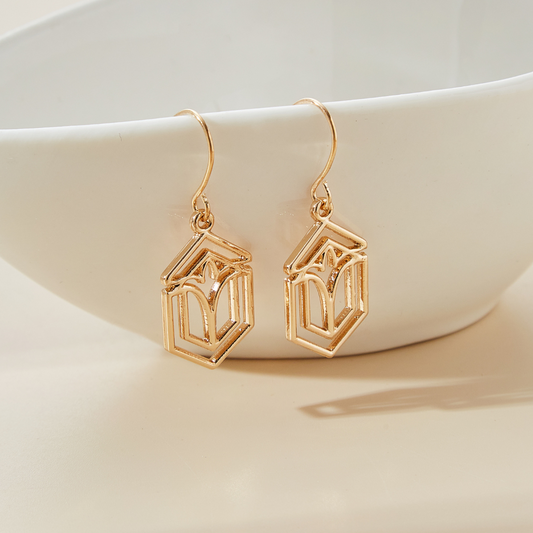 GEOMETRIC ART EARRINGS (PAIR) - Concordia Style Boutique