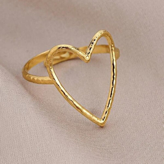 CUTOUT HEART RING (ADJUSTABLE) - Concordia Style Boutique
