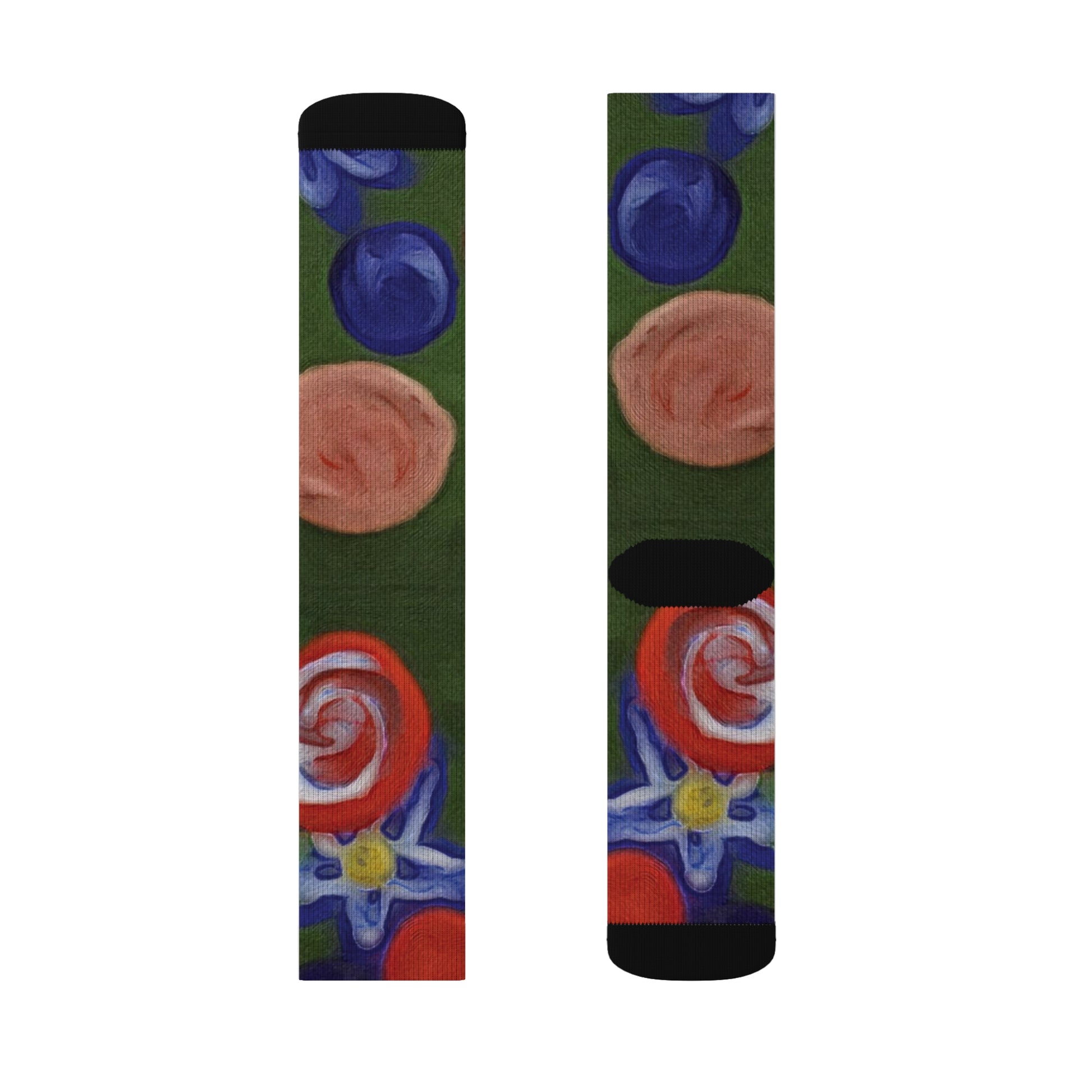 Sublimation Socks - "Blobs" - Premium socks from Concordia Style Boutique - Just $16.10! Shop now at Concordia Style Boutique