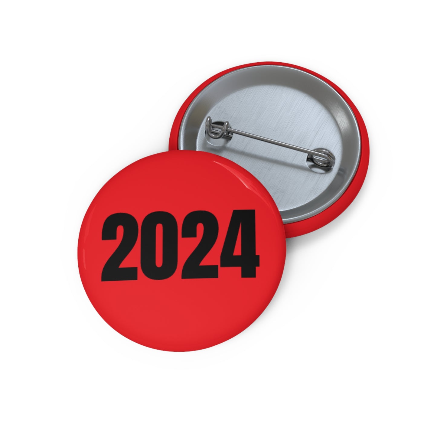 2024 - Red Pin Button - Premium Accessories from Concordia Style Boutique - Just $5.43! Shop now at Concordia Style Boutique