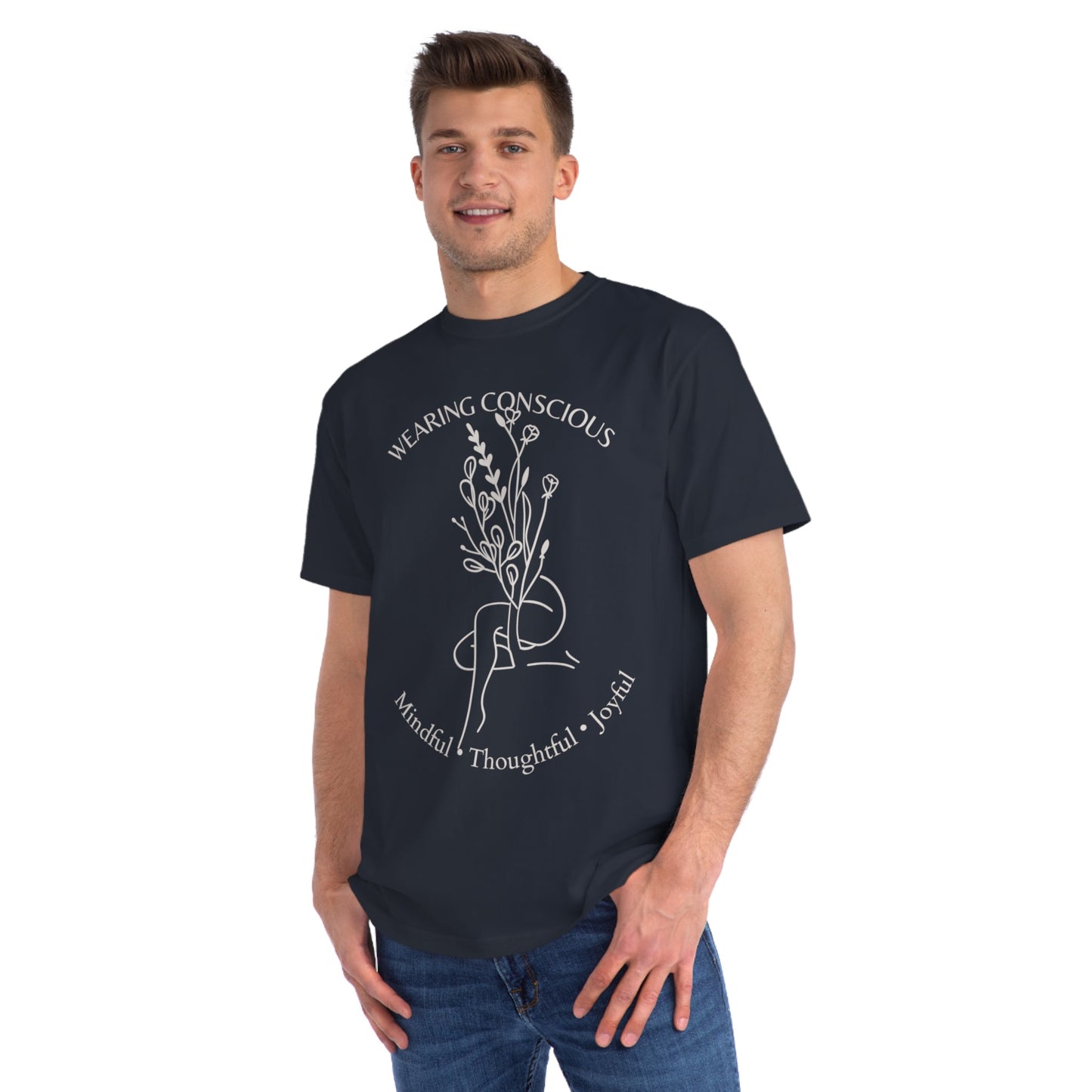 Mindful Thoughtful Joyful Organic Unisex T-Shirt
