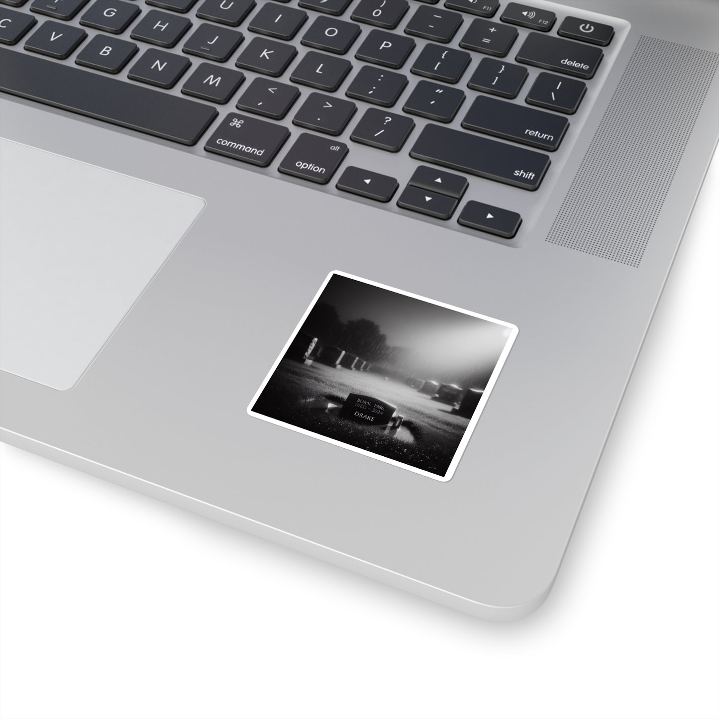 "R.I.P. - Drake" Square Stickers - Laptop Sticker - Premium Laptop Sticker from Concordia Style Boutique - Just $7.90! Shop now at Concordia Style Boutique